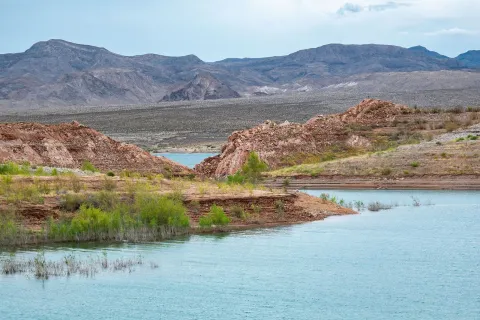 A cove at Echo Bay on the Overton Arm of Lake Mead, Nevada