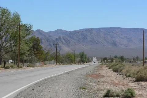 Sandy Valley, Nevada, looking across the town